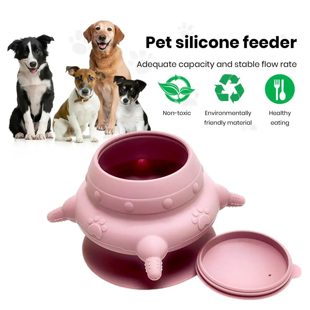 Mamadeira antiderrapante para animais, alimentador de filhotes de silicone, 4 tetinas para gatinhos, filhotes, coelhos, tigela de leite, 240ml