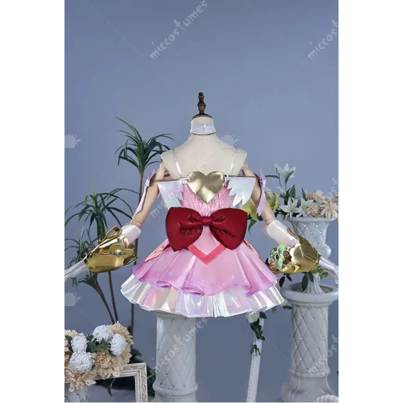 

CyMiccostumes женский карнавальный костюм волшебной девушки, верхняя юбка с шортами, перчатки, костюмы для косплея на Хэллоуин