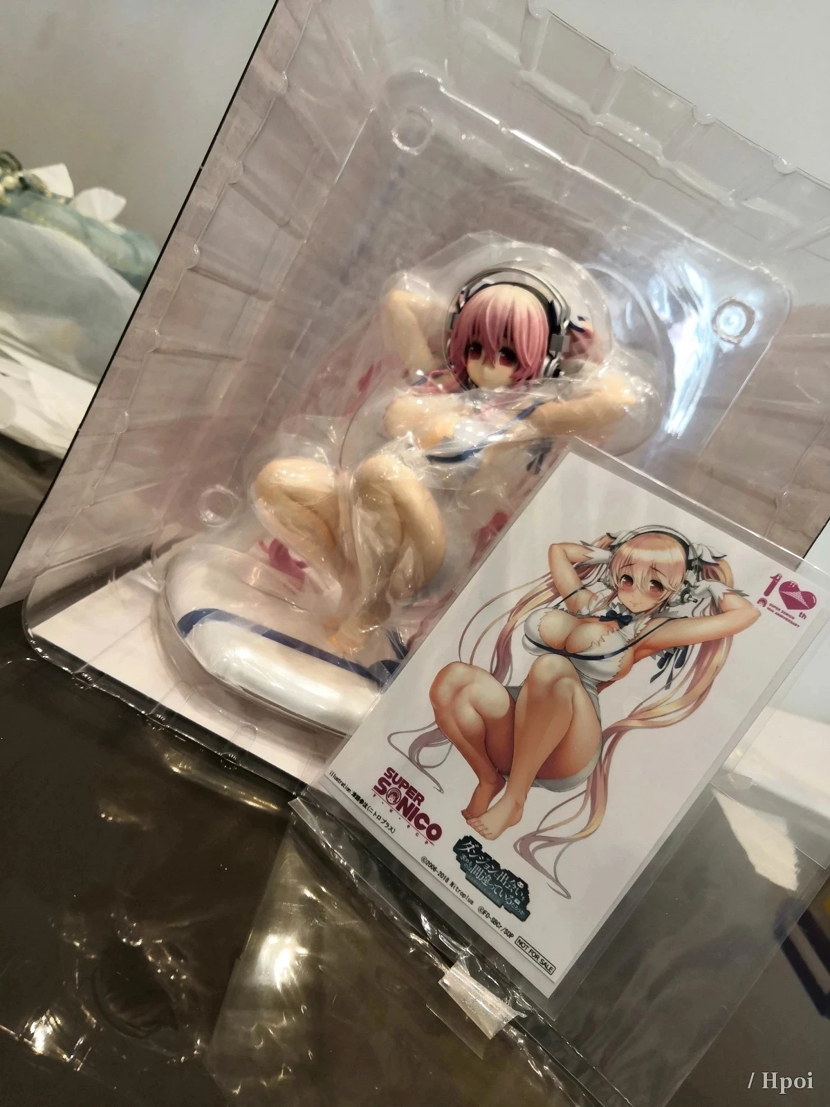 Figura de acción Sexy de Anime SUPERSONICO, modelo de sentadillas de Bikini Sonico, colección de muñecas de regalo de PVC, juguetes de decoración