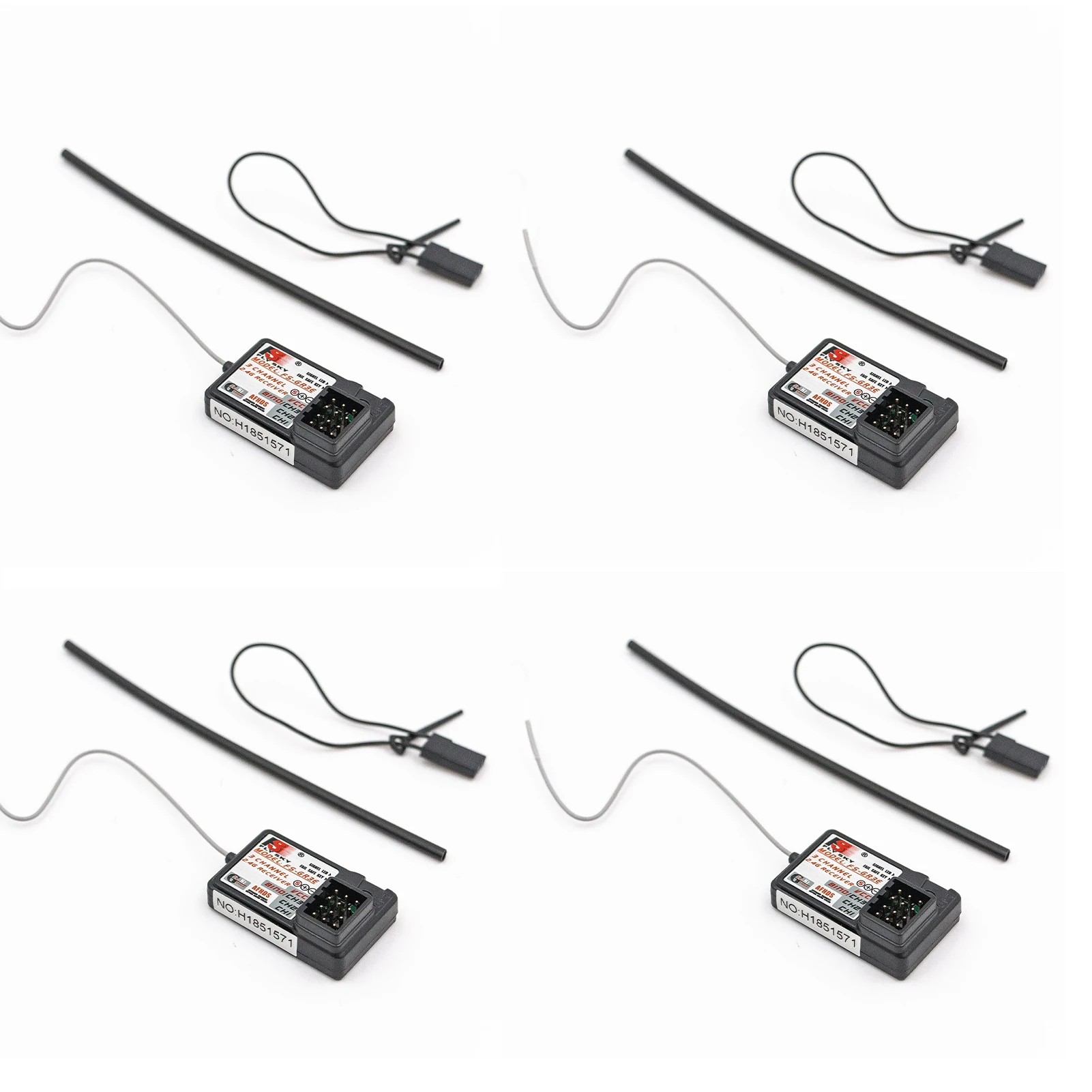 1/2/4 stuks Flysky FS-GR3E 3 Kanaals 2.4G GR3E Ontvanger met Failsafe GT3B GR3C Upgrade voor RC Auto Vrachtwagen Boot GT3 GT2 Zender