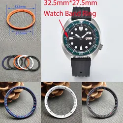 SKX 32.5mm * 27.5mm NH35/36 Watch Chapter Ring Fit SRPE Case Replace Hard plastic inner ring, Size 32.5 * 27.5mm Abalone Case
