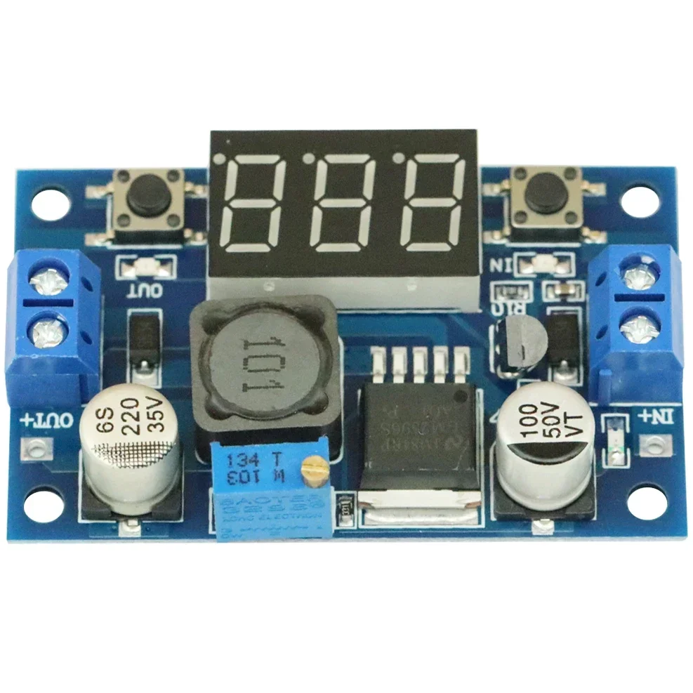 Modul Step Down DC Buck LM2596 DC/DC 4.0 ~ 40V hingga 1.25-37V Regulator tegangan dapat disesuaikan untuk arduino baru