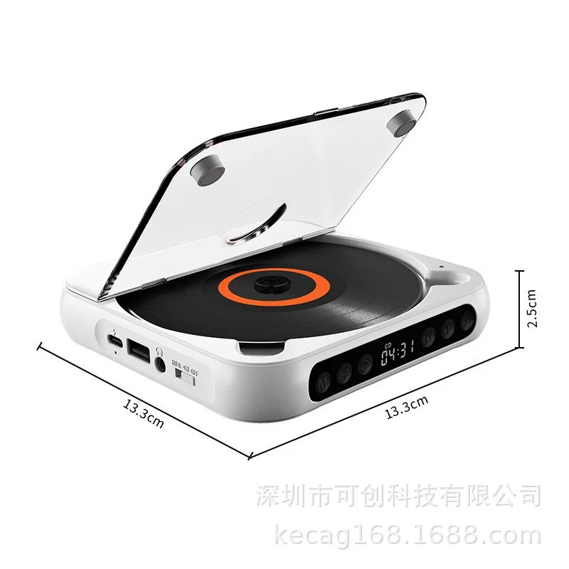 

Bluetooth CD player Repeater Thin and light Walkman, English listening album CD mini player Home speaker