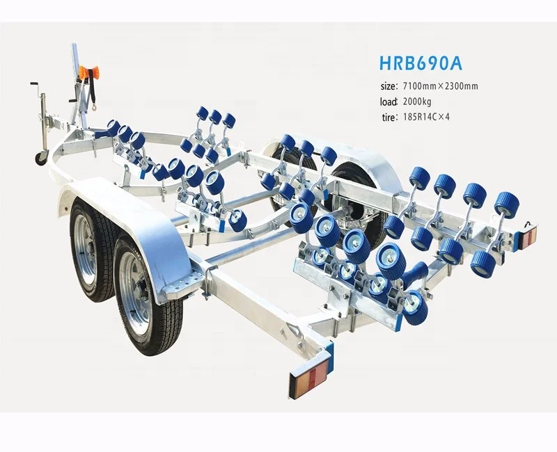 High Quality Customized New hot sale 5 Metre Skid Type  Boat Trailer