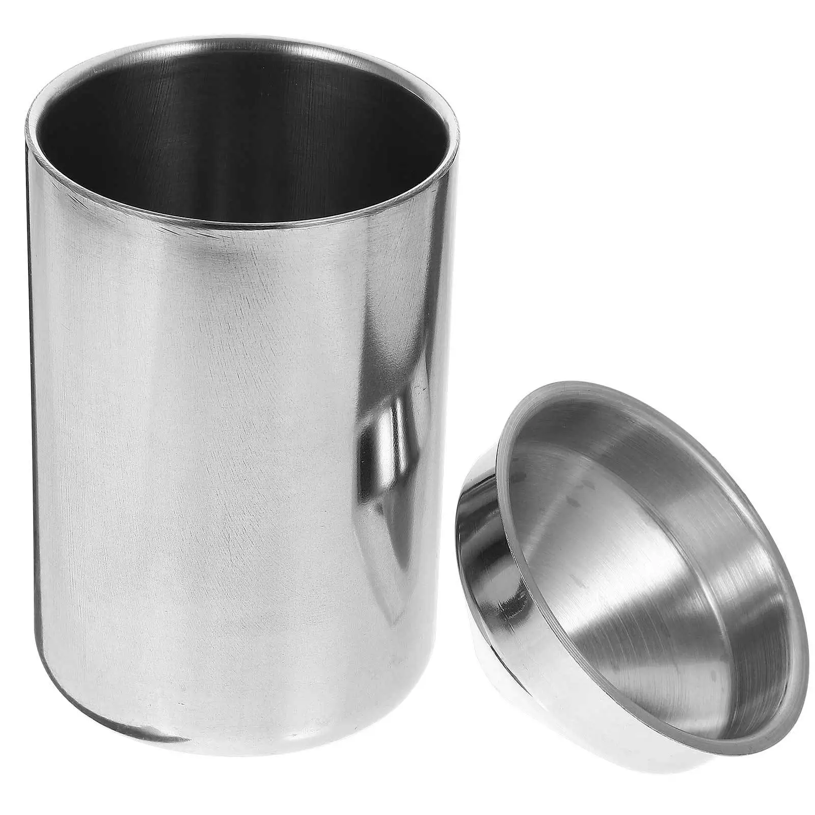 

Stainless Steel Ashtray For Car Durable Funnel Design Fits Most Cup Holders Portable Cigarette Holder Auto Ashtray Cup Car