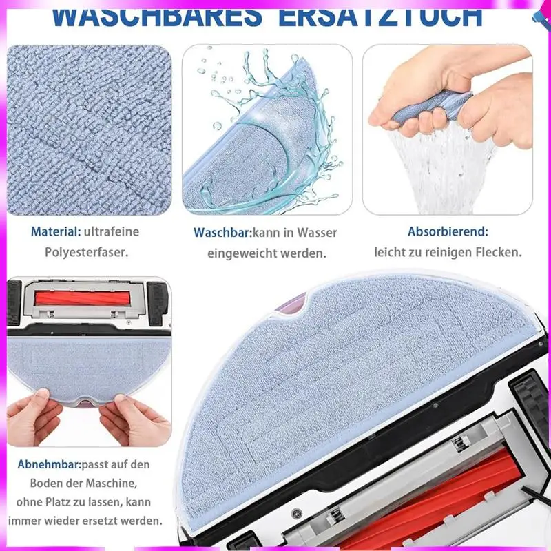 N96R For Roborock S7 Maxv Ultra, Main Side Brush Hepa Filter Mop Cloth Dust Bags Replacement Parts Accessories