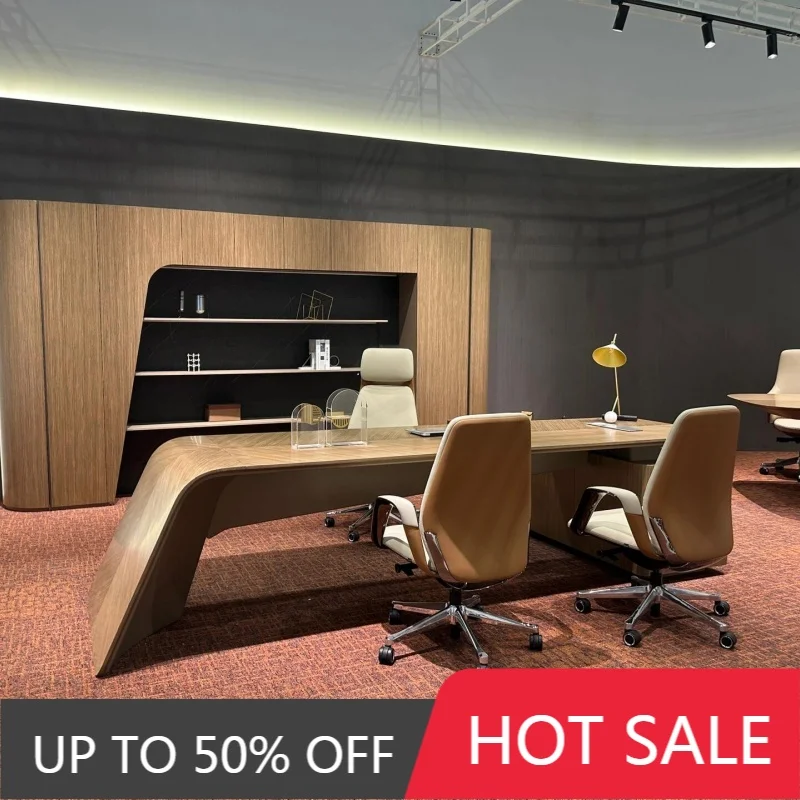 Brown Wood Executive Office Desk Designer Strong Luxury Modern Executive Office Desk Cheap Drawers Scrivania Mesa Office