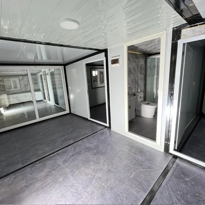 Folding House 2 Bedroom Prefab Expandable Container House Customized Holiday Container Homes Prefabricated Luxury Living Home