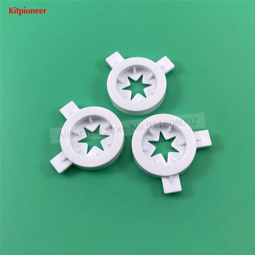 3 ชิ้น Moulding หัวฉีดฝาปิดชิ้นส่วนใหม่หมวก Commercial Ice Cream Maker OP Soft Serve เครื่องอุปกรณ์เส้นผ่านศูนย์กลางภายใน 39 มม.