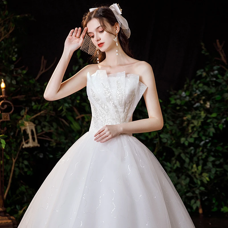 

Princ Sle Wedding Dr 2025 New Spring Summer Light Strapl Floor Length Slimming Fluffy Skirt Korean Version Dry ...