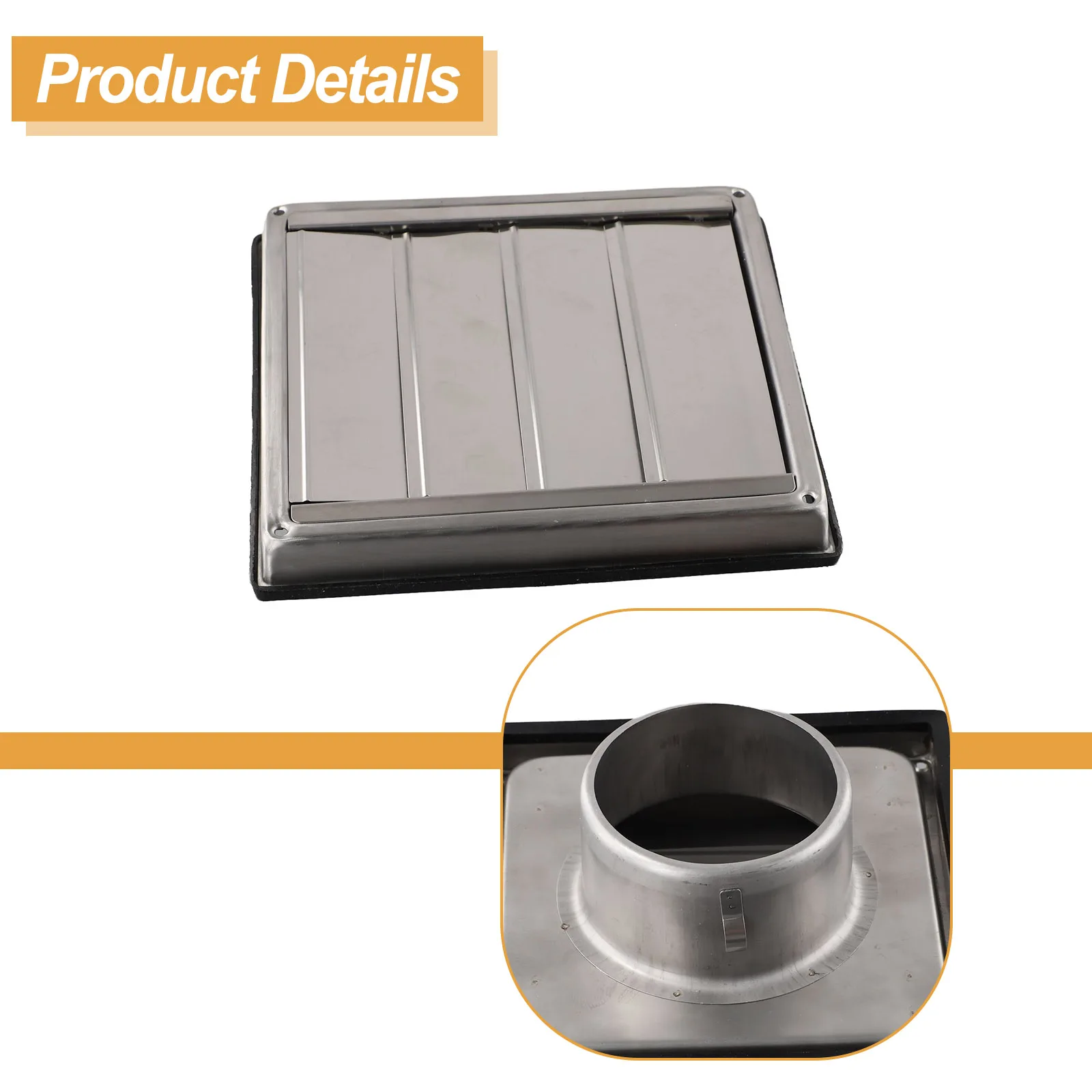 Deviation Brushed Stainless Steel Stainless Steel Easy Installation Screws Birds Sealing Ring Campervans Resistant