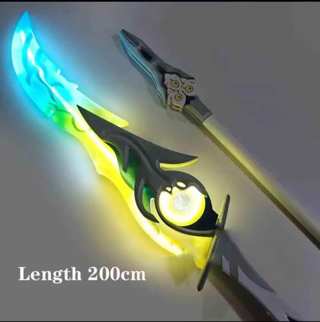 

PandaRich Cos Luminous Zhen X Yanyue Kouxiao Weapons Game Honkai Impact 3 Raiden Cosplay Prop Halloween Party Accessories