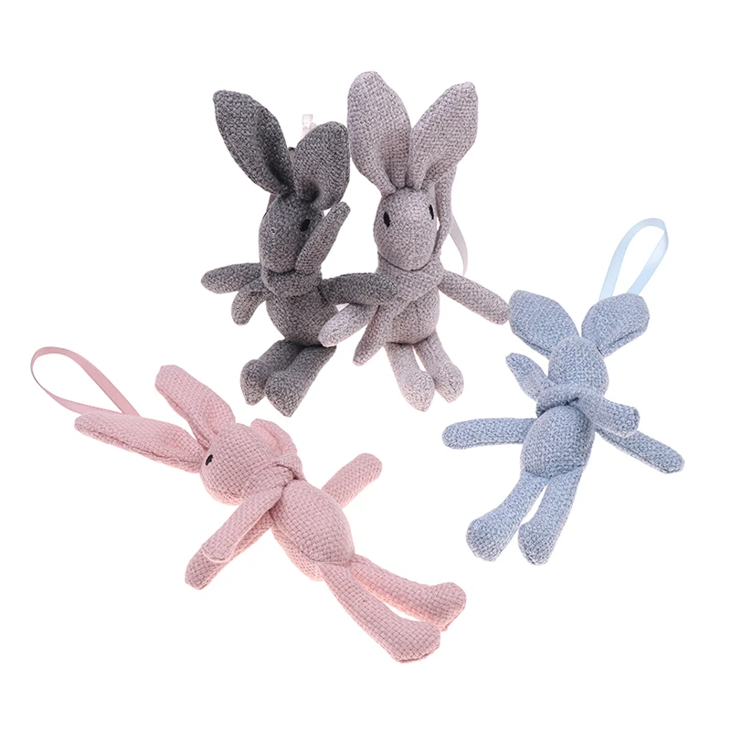 Cute Soft Lace Dress Rabbit Keychain Plush Animal Stuffed Dress Rabbit Dolls Key chain Bag Pendant Ornaments Gifts Party Decor