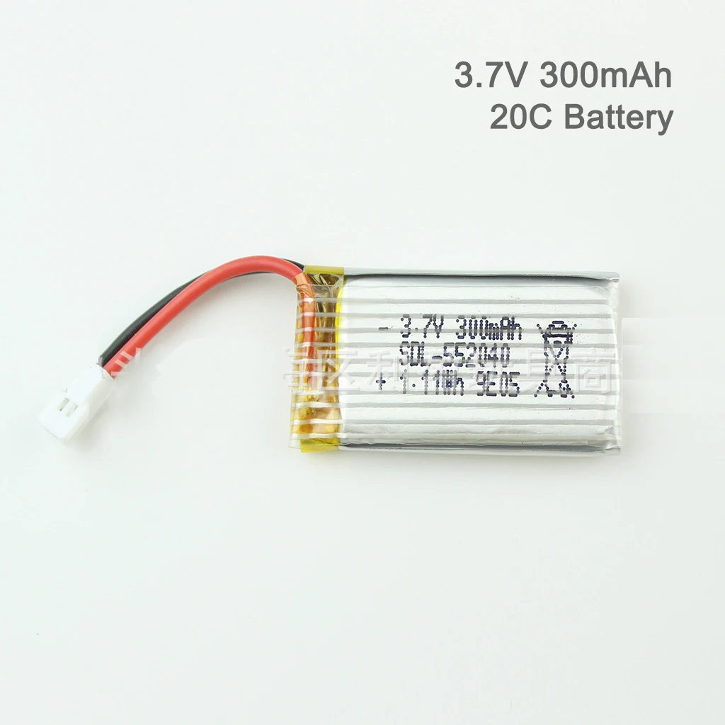 WLtoys V911S Original Battery Spare Part 3.7V 300mAh Lipo Battery Fit for RC Helicopter V911S/V966/XK K100/A100/A110/A120/A130