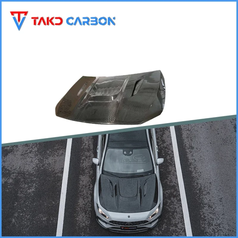 

Factory Wholesale Dry Carbon Fiber Material Car Engine Hood Car Hood Bonnet For Mercedes BENZ AMG A45 W177 2020-2023