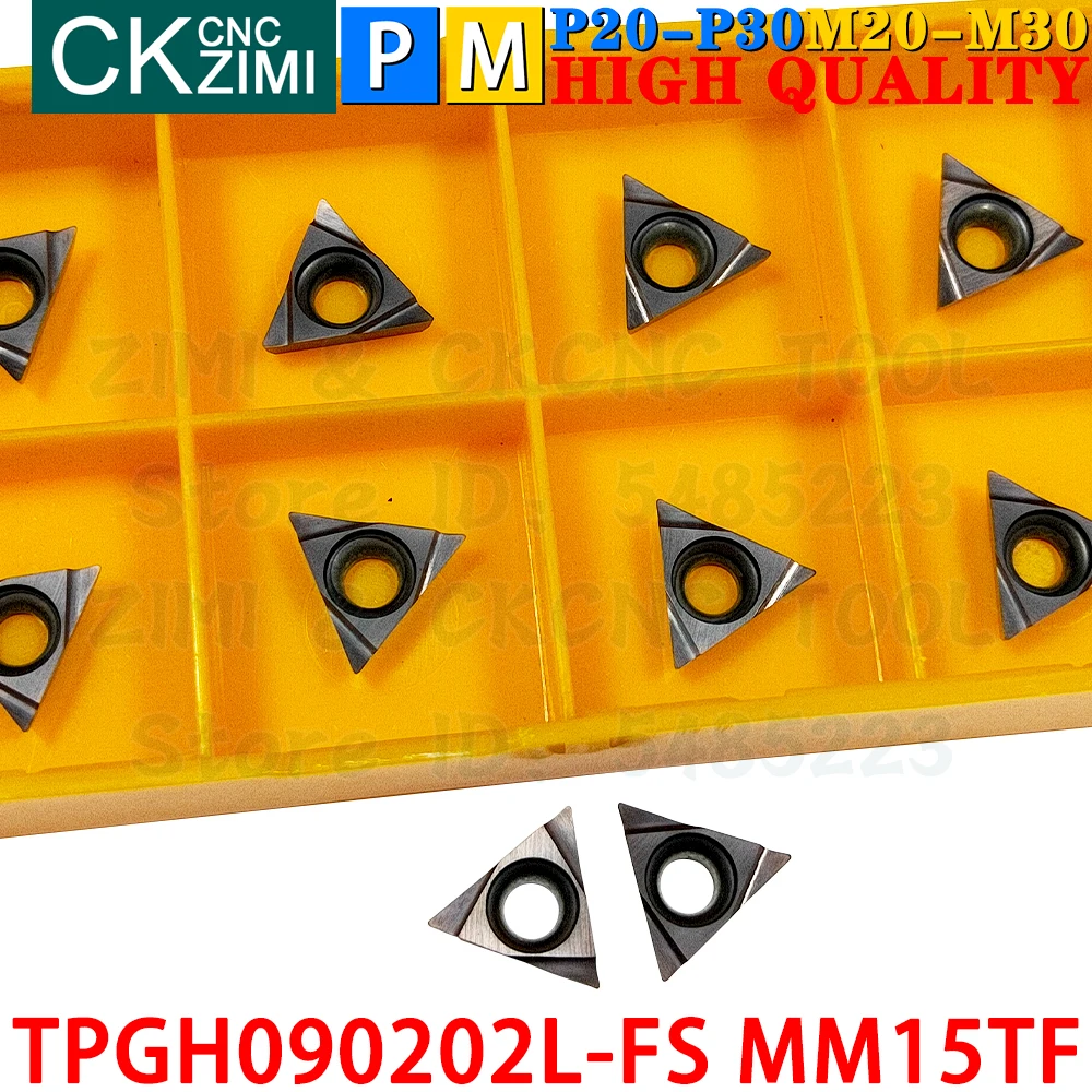 TPGH TPGH090202L-FS MM15TF TPGH 090202L FS MM15TF Inserções de carboneto Ferramentas de pastilhas de torneamento de mandrilamento fino Inserções de Máquina TPGH TPGT Barra de Mandrilamento Ferramentas de corte de torno