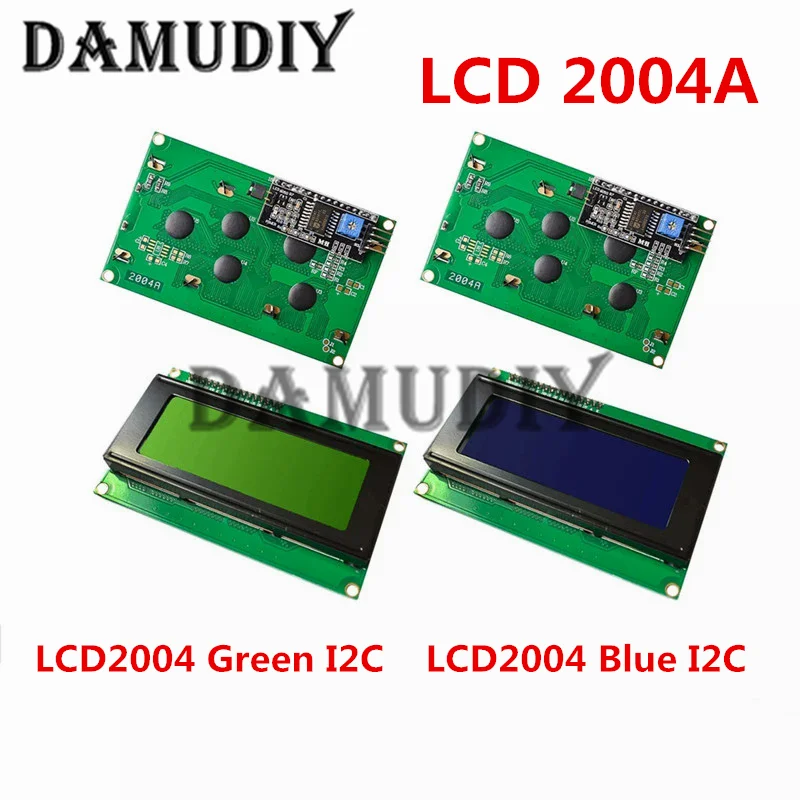 

LCD2004+I2C LCD2004 20x4 2004A Blue Green Screen Character LCD IIC Serial Interface Adapter Module for Arduino
