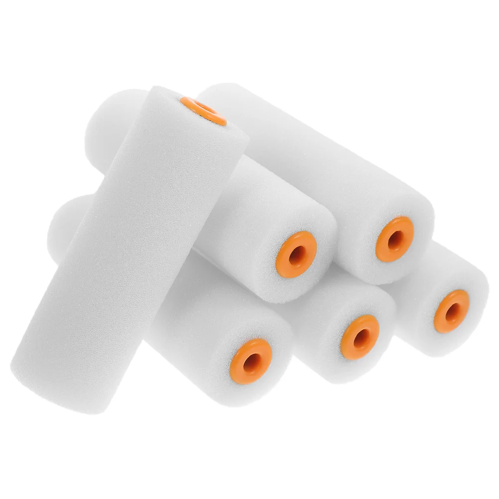 6 Pcs Paint Roller Tool for Painting House Rollers Supplies Home Wall Large Brush Coating Walls