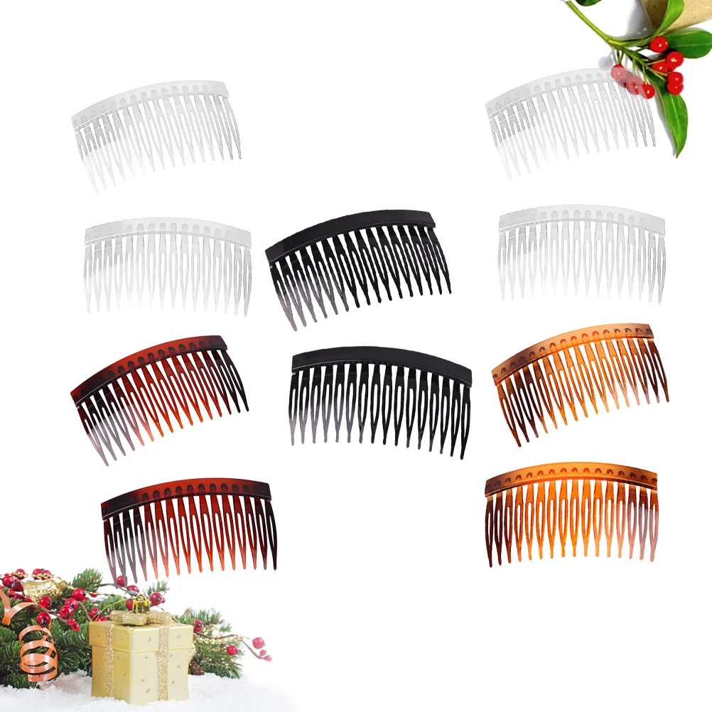 

20 Pcs French Comb Hair Combs Accessories Women Headdress Hairpin Durable Inserted Women's