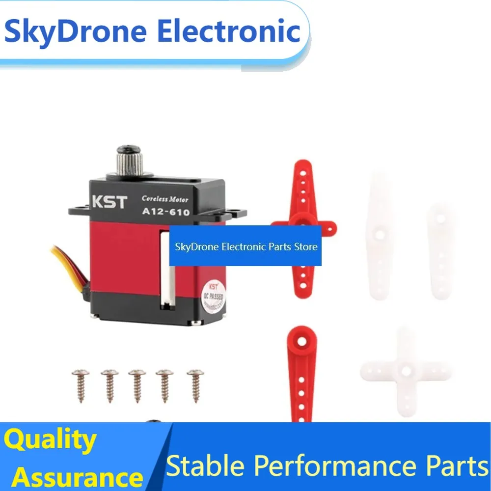 SkyDElKST A12-610 Miniature All-Metal Hollow Cup Digital High-Pressure Servo 9.0KG DC7.4V ± 70 ° For Model Aircraft RC