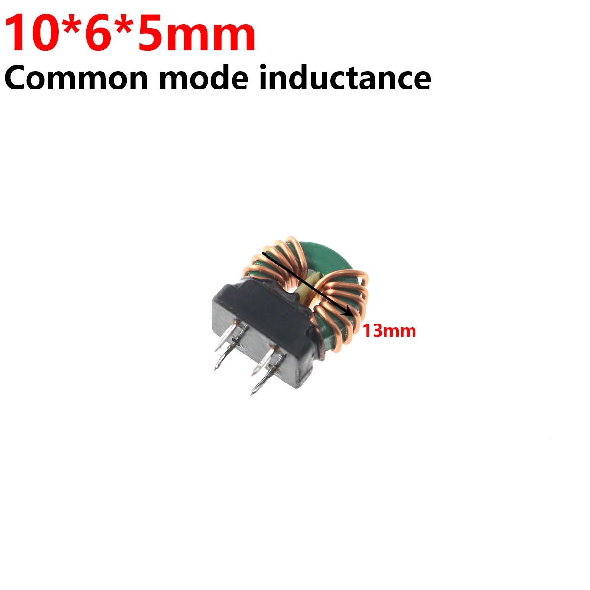 10PCS Common mode inductor 14X9X5mm 10X6X5 1MH 10MHZ 20MHZ 2MH diameter Magnetic ring inductance Power filtering Inductance coil
