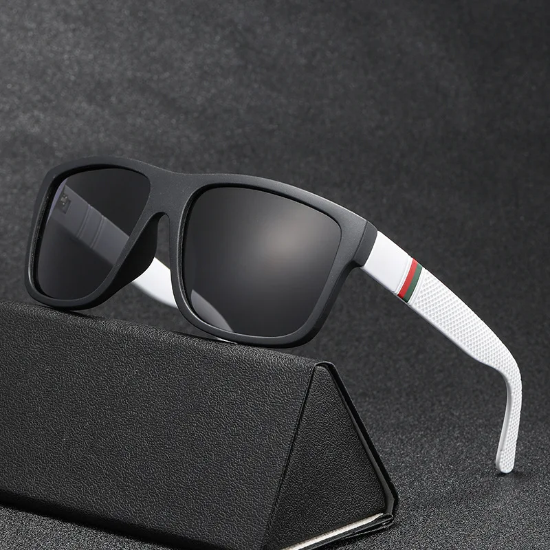 

Flocked sunglasses for men and women, square solar plastic glasses, anti-reflection mirror, classic for driving, UV400