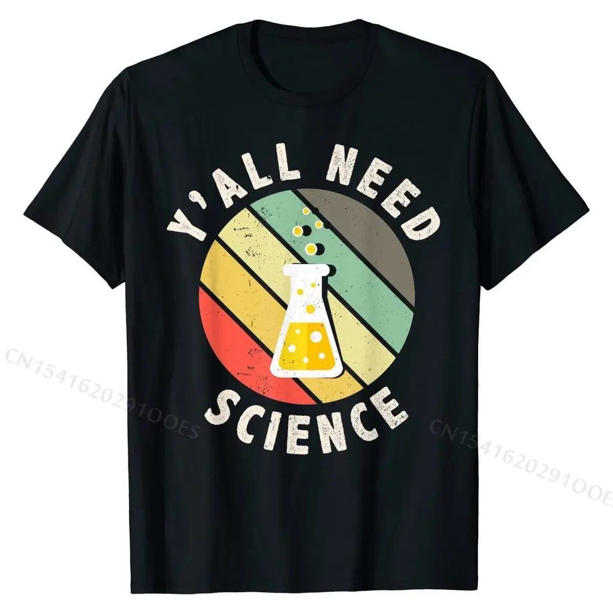 Y'all Need Science Chemistry Biology Physics Teacher Student T-Shirt Printing T Shirts Company Tops Shirt Cotton Men's Group