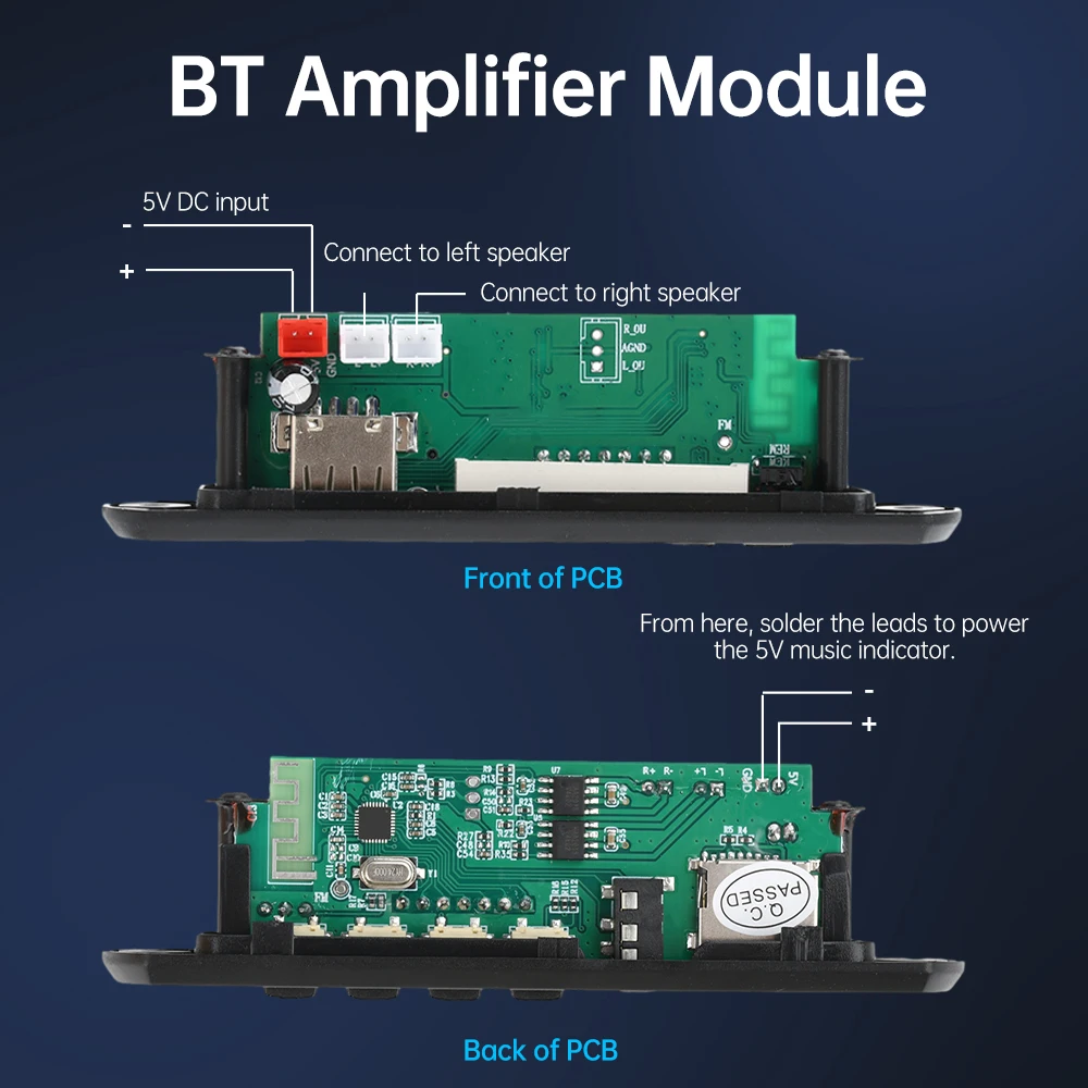 DIY Bluetooth Speaker Kit with FM Radio DIY Soldering Project Practice Solder Assembly 2*3W Speaker DIY Electronic Kit Component