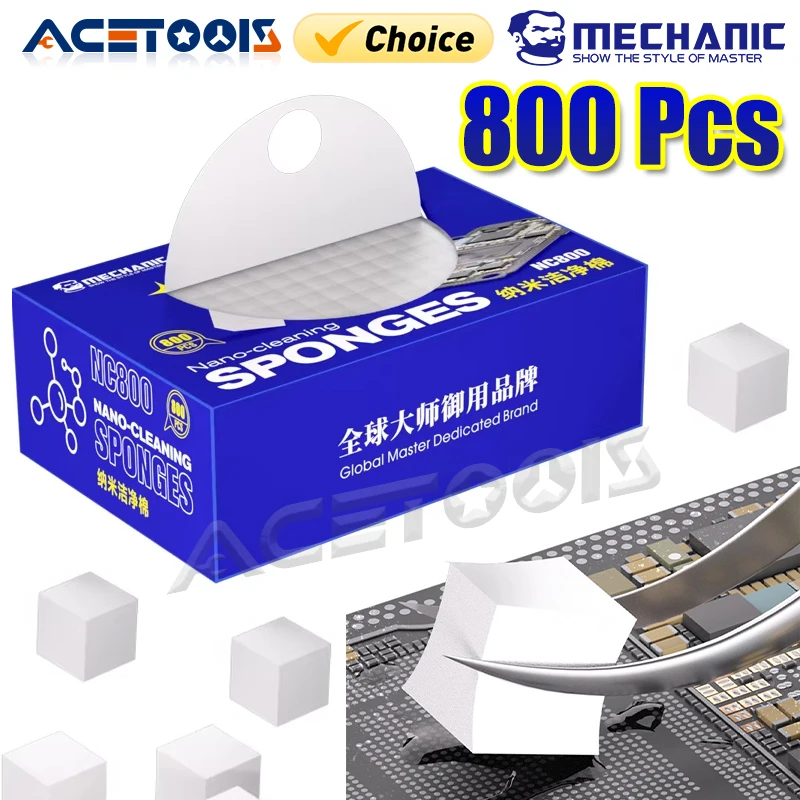 Mechanic NC800 Nano Spong Cleaning No Residue Phone Screen PCB Motherboard Back Glass Camera Solder Flux Oil Frame Clean Tool