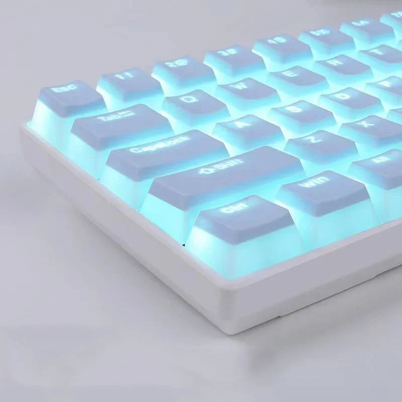 PBT 푸딩 키캡 기계식 키보드 키트용, OEM 프로필 키캡, Mx 스위치, RGB 백라이트, 87 104 게이머 키보드, 130 키