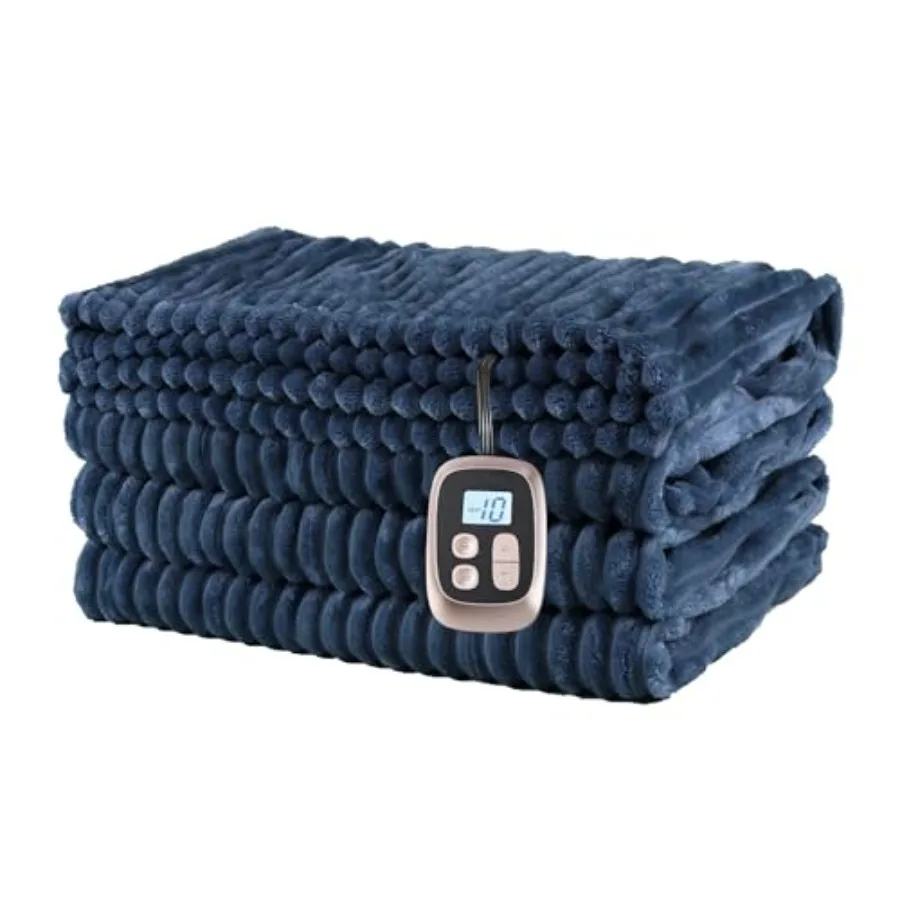 

Heated Blanket Electric Blanket Twin Size 62''x84'' with 10 Heating Levels 12 Hour Auto Shut Off Machine Washable Soft Flannel