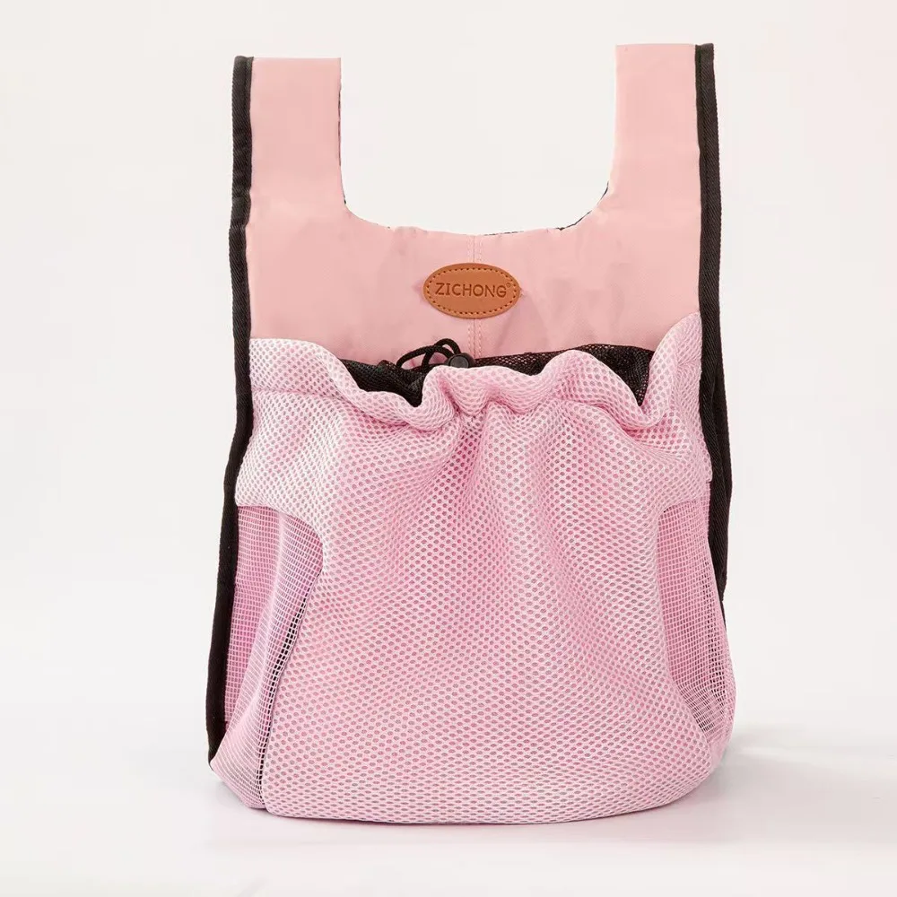 Breathable Pet Chest Shoulder Bag Double Shoulder Foldable Pet Travel Bag Adjustable Cycling Pet Backpack Camp