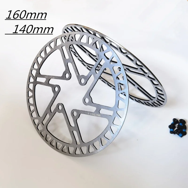 2022 nowy 140mm 160mm MTB rower górski hydrauliczny hamulec tarczowy SUS410 pływający wirnik części rowerowe z 6 sztuk śrub T25