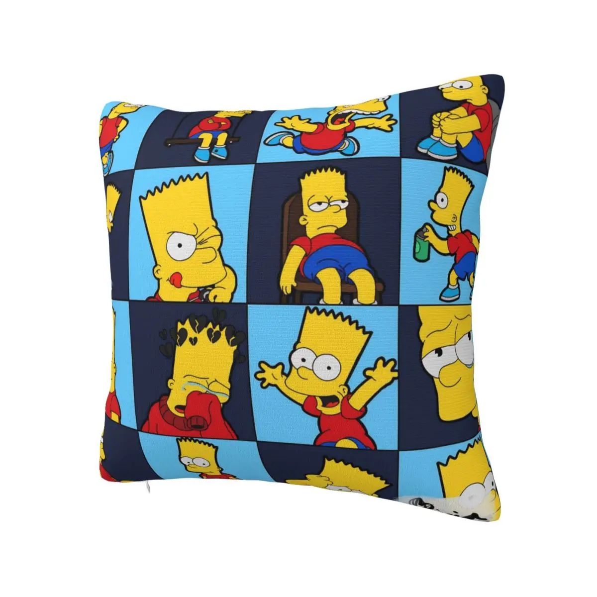 The Simpsons Cartoon Pillowcase Printing Fabric Cushion Cover Decorative Pillow Case Cover Home Zippered 45*45cm