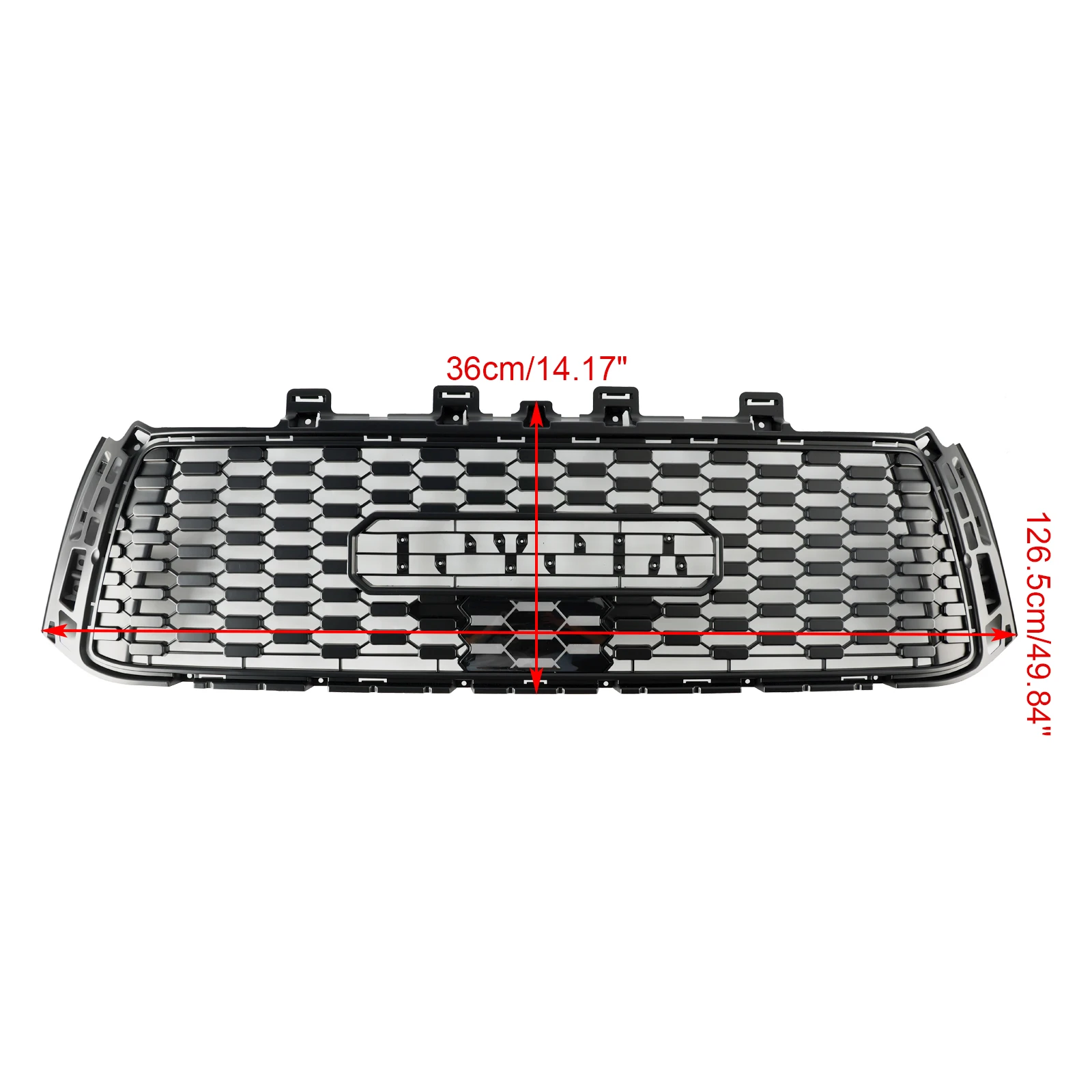 Artudatech Black Honeycomb Front Bumper Grille Grill Fit Toyota Tundra 2010-2013 TRD PRO