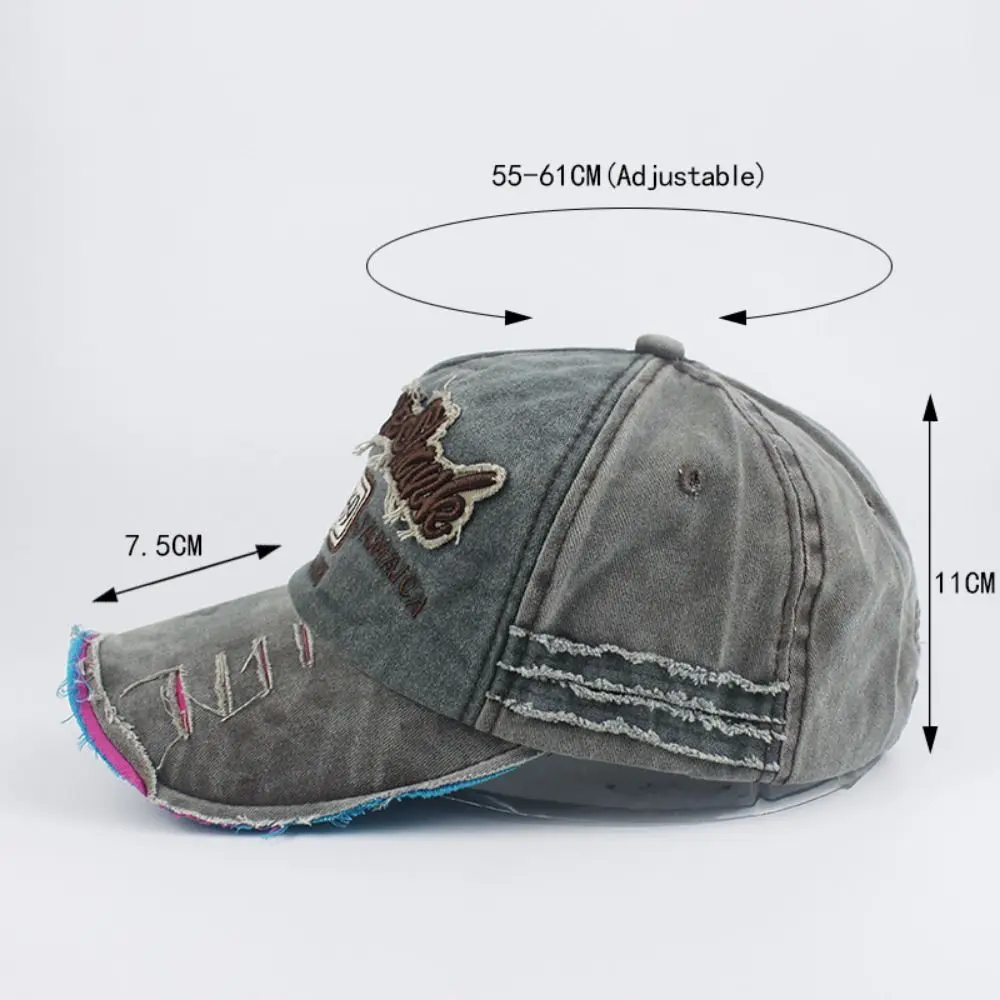 ป้องกันแสงแดดล้างตัวอักษร DENIM เบสบอลหมวก VINTAGE 1969 ตัวอักษร Snapback หมวกพ่อหมวก Casual Trucker หมวก Unisex