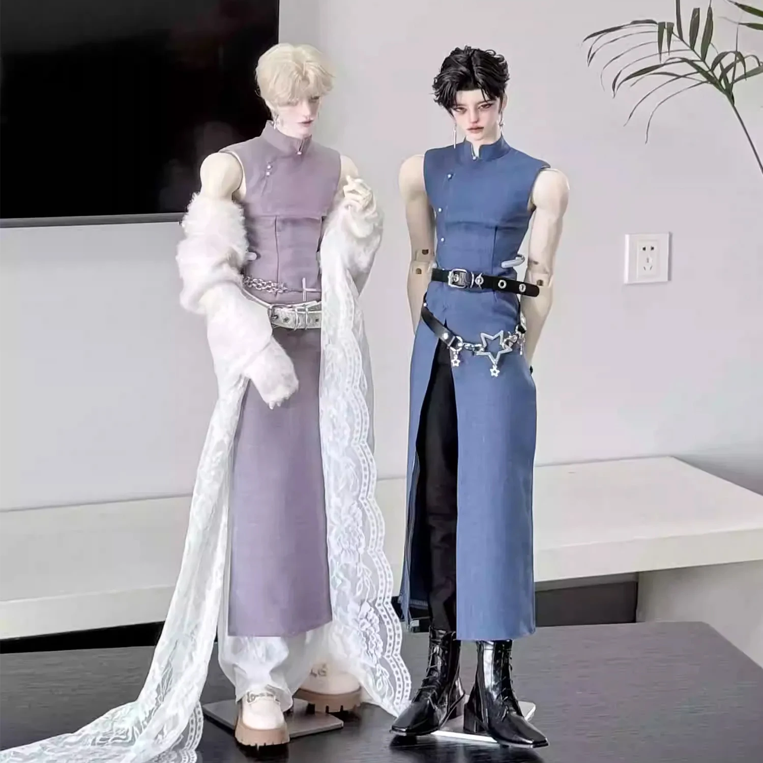 1/3 BJD Clothes Chinabjd Uniform for 75cm Male Doll WYF3-035 | Vintage Uncle Suit W/ Qipao Elements (Limited Edition)