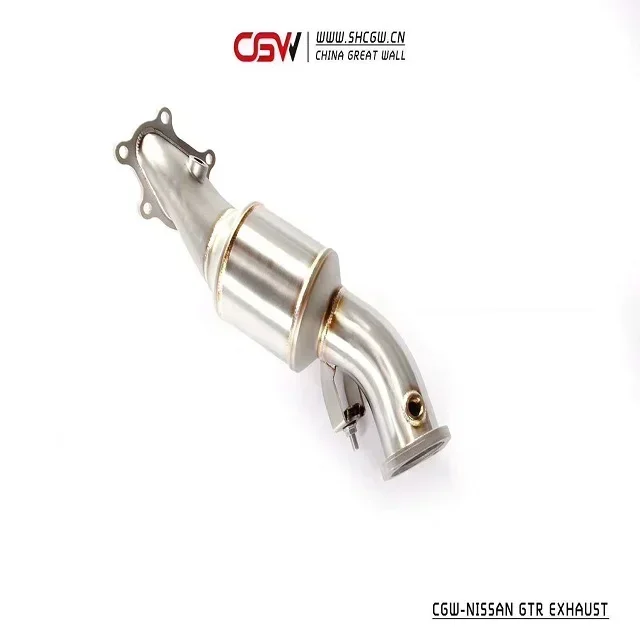 

2025 Hot Sale Active Sound Stainless Steel Exhaust Muffler Downpipe with Heat Shield for Nissan GTR R35 3.8T Header