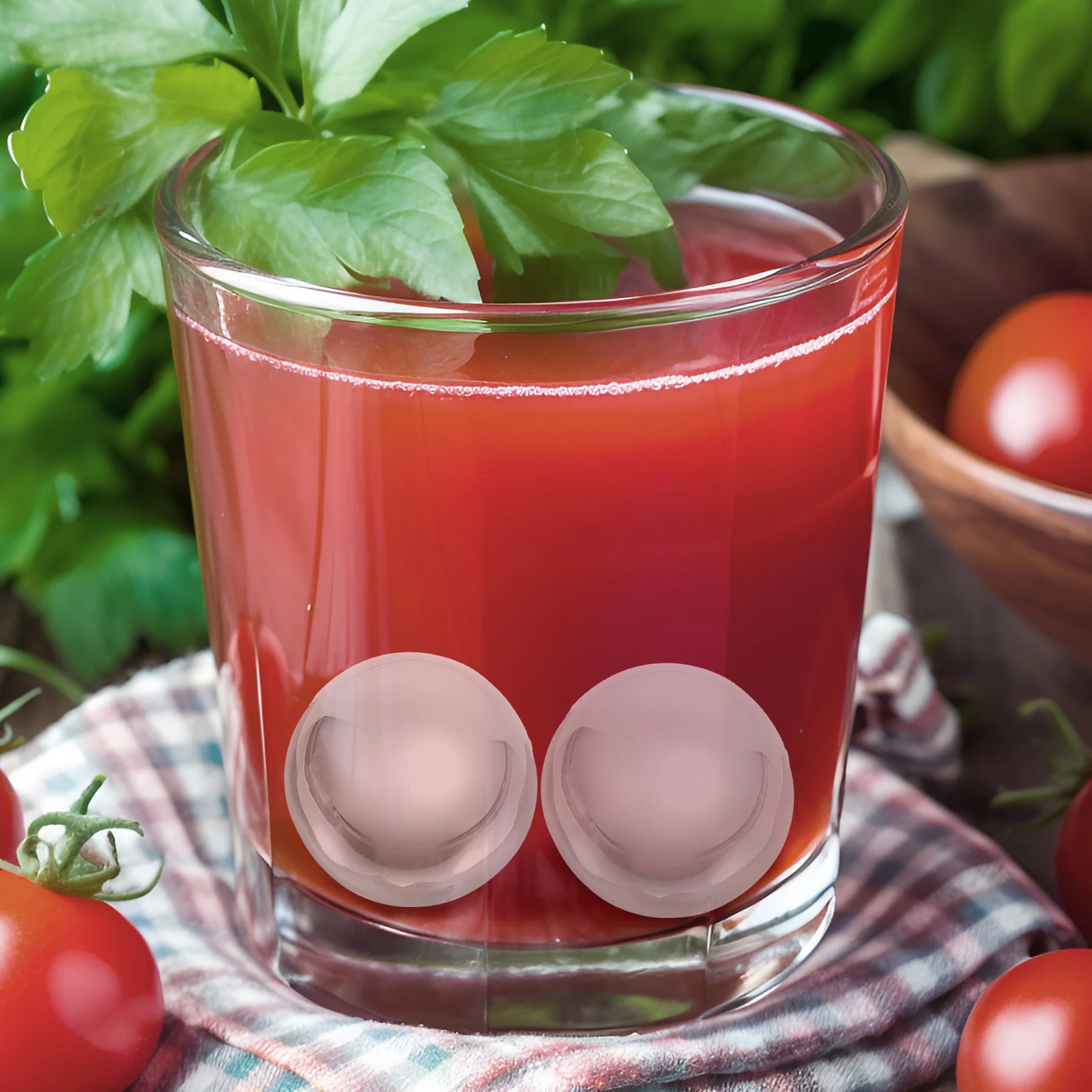 

5 pcs Round Ice Pellets Whiskey Stones Reusable Chilling Rocks For Liqueurs White Wine Coffee Juice Beverage Cooling Stainless