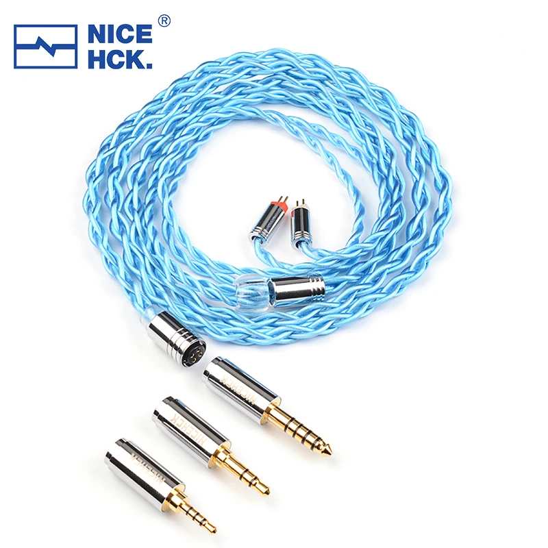 2023 NiceHCK Season HiFi Earphone IEM Cable 7N Silver Plated OCC 3-in-1 Detachable Plug 2Pin Bravery Yume2 Winter A5000 KATO