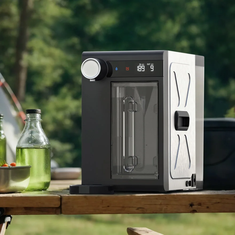Outdoor Camping Home Use Countertop Reverse Osmosis System Filter Instant Hot Dispenser With LED Alkaline Water Filter Purifier