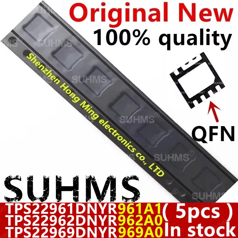(5 sztuk) 100% Nowy TPS22961DNYR TPS22961 961A1 TPS22962DNYR TPS22962 962A0 TPS22969DNYR TPS22969 969A0 QFN-8