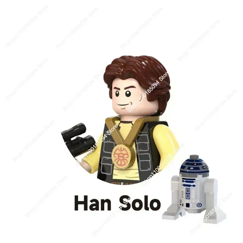 Giocattoli caldi Star wars Nuovi blocchi di costruzione Ahsoka HanSolo Luke Jan Dodonna Padme Amidala Leia Oagana Mattoni Action Figures Guerre Giocattoli