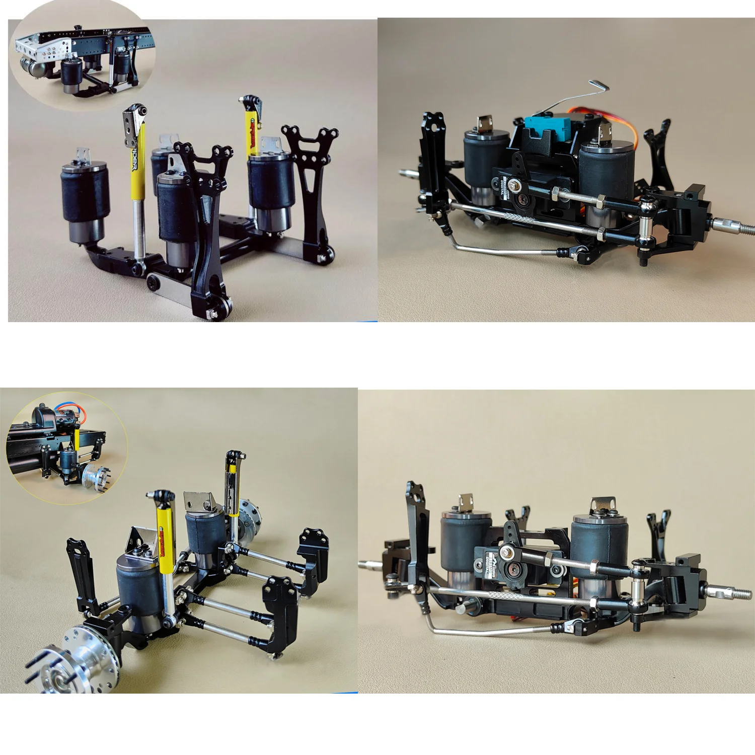 

Симулятор пневматической подвески с дисковыми тормозами для радиоуправляемых моделей грузовиков 1/14 Tamiya SCANIA 770S, VOLVO, Mercedes-Benz ACTROS 3363, MAN