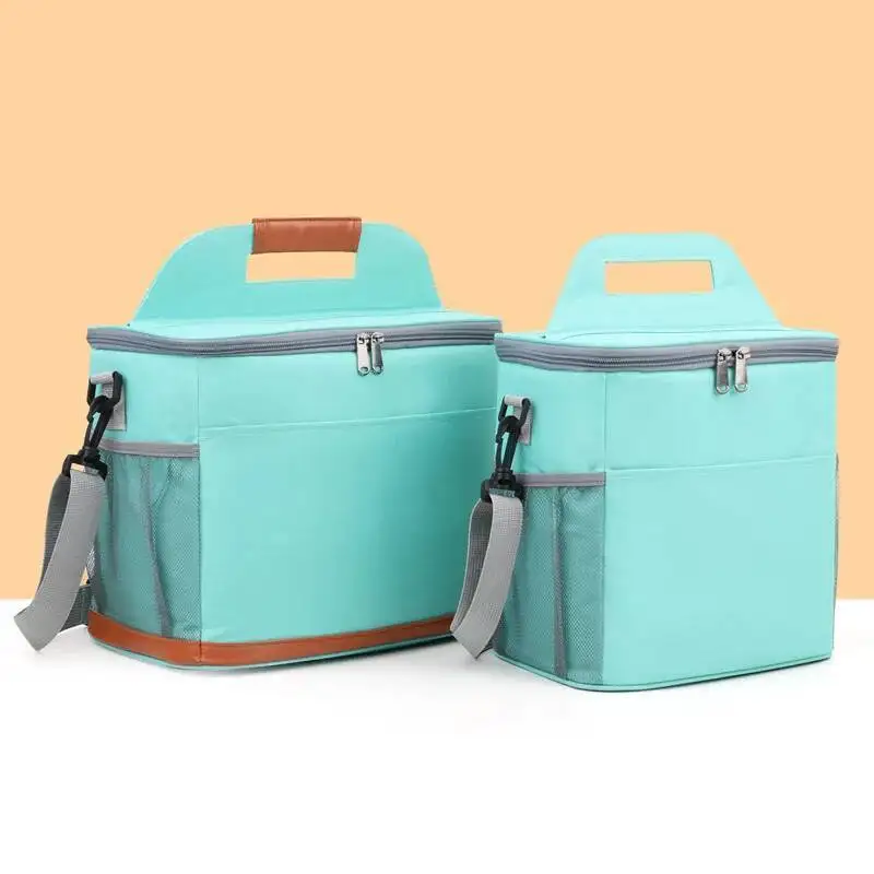 

Excellent Good Quality Large Capacity Outdoor Insulated Box Square Lunch Bag Minimalist Crossbody Fresh-Keeping Ice Bag