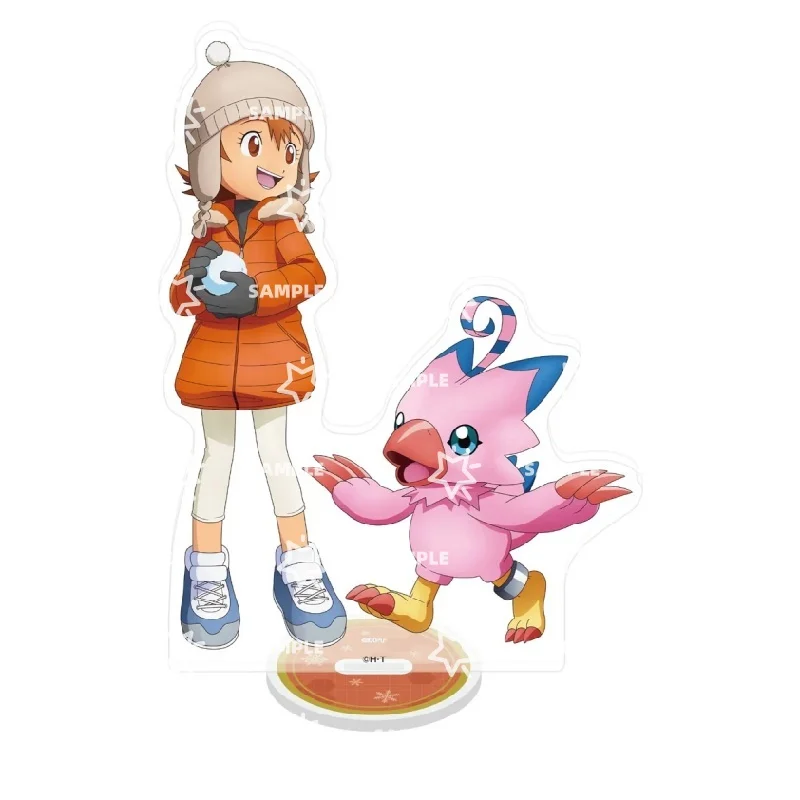10CM Anime Digimon Beatbreak Character Acrylic Stand Tomoro&Gekkomon Tai&Agumon Ornament Accessories Toy For Gifts Collecting