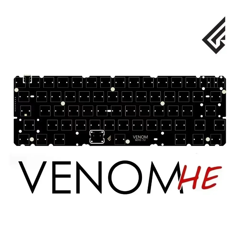 Geonworks Venom 60 HE Magnetic Keyboard PCB Board 0.16ms Delay 0.1mm Accuracy for Custom Korean Keyboard Suit GH60 Tofu60 Holy60