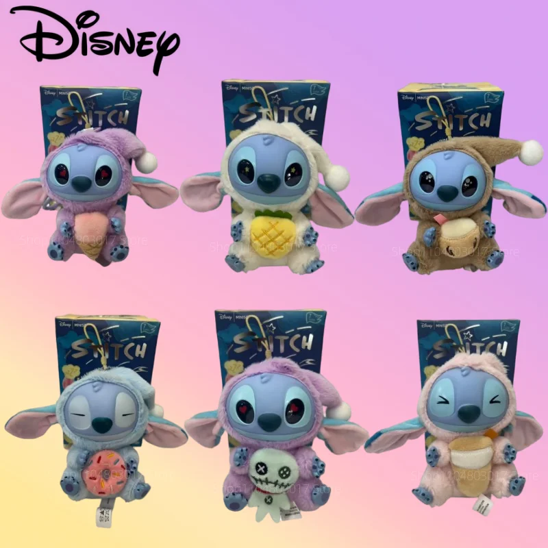 

New Stitch Eat Some Thing Before Sleep Series Vinyl Blind Box Bag plush Pendant Cute Doll Mystery Box Toy Adult Gift