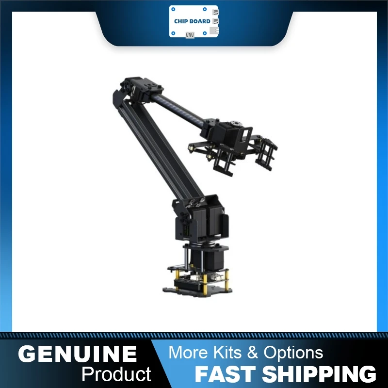 Waveshare 3+1DOF Servo Arm Kit, ESP32 Robot Platform, Wireless Desktop Robotic Development System