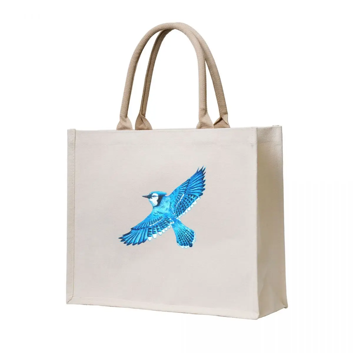 

Blue Jay - Hand Painted Watercolor Tote Bag canvas tote bag Women's shopper bag tote bags cloth bags shopper bags for women